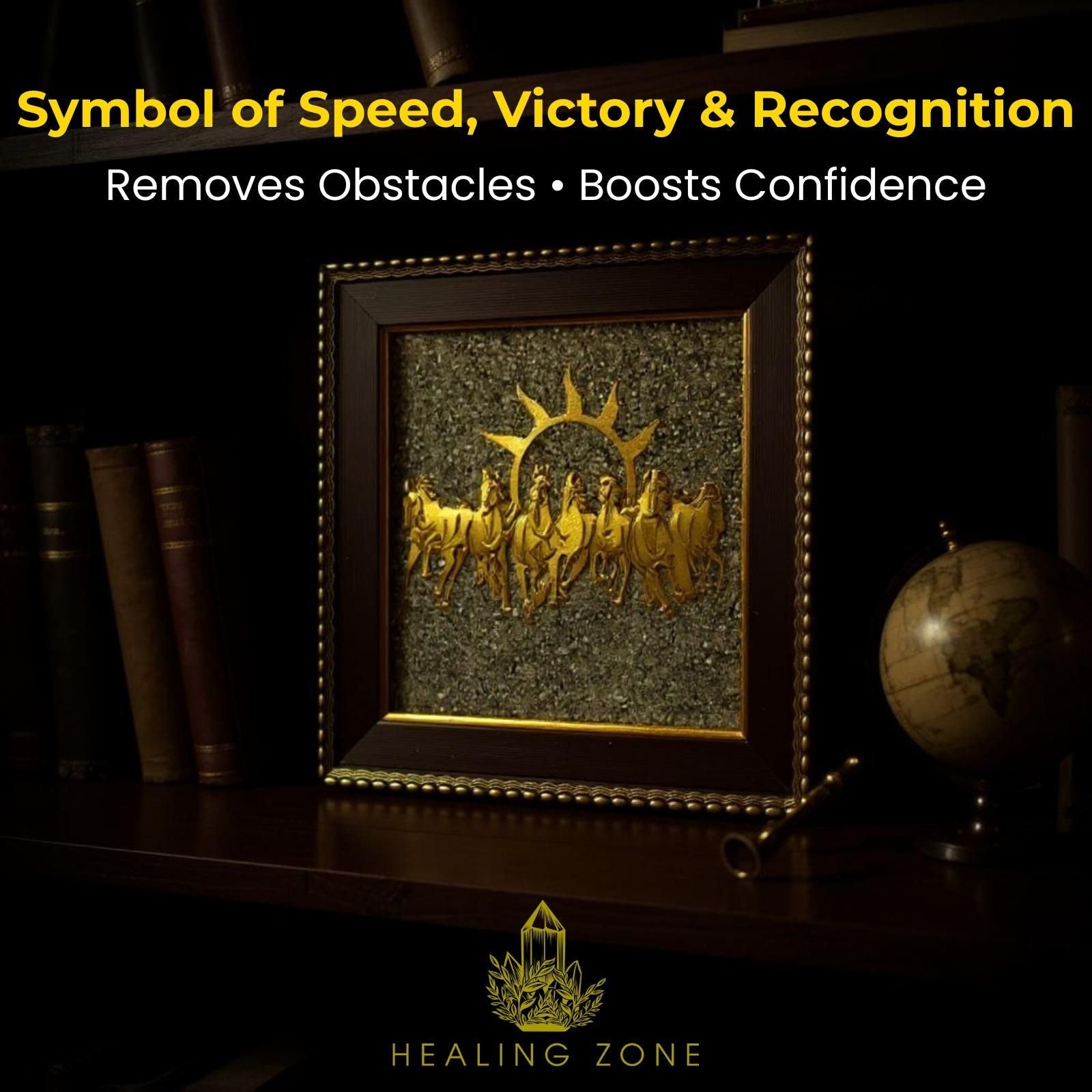 Golden 7 Horses Frame