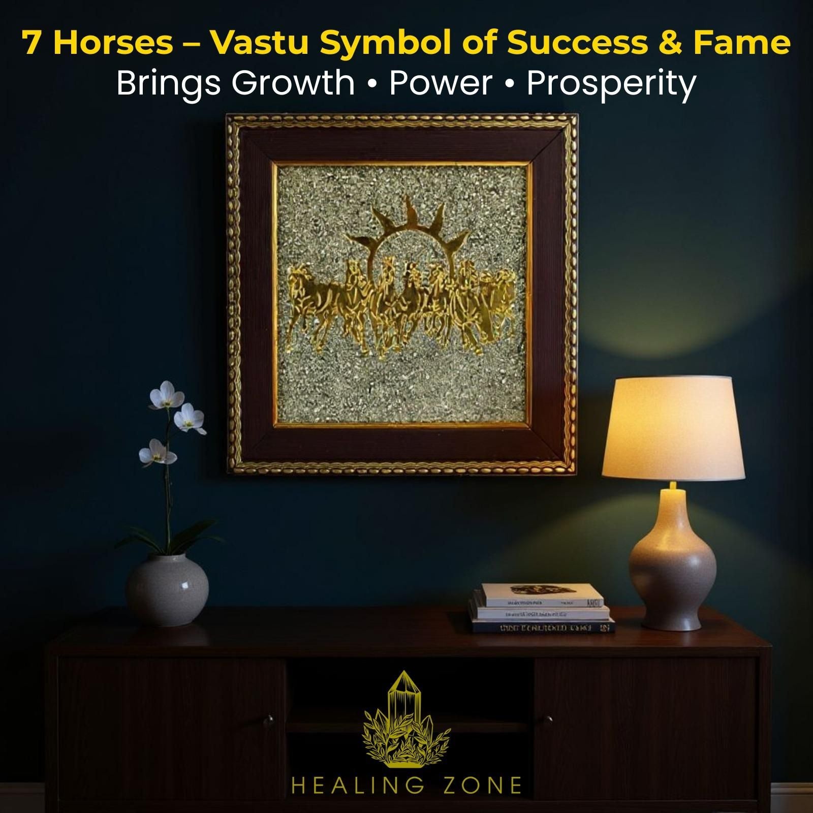Golden 7 Horses Frame